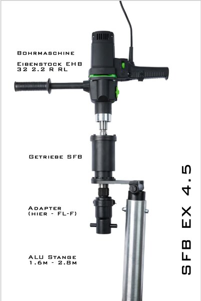 Masina electrica pentru insurubarea fundatiilor tip surub (Schraubfundament
